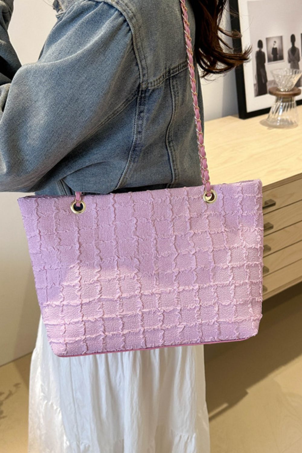 Polyester Textured Tote bag