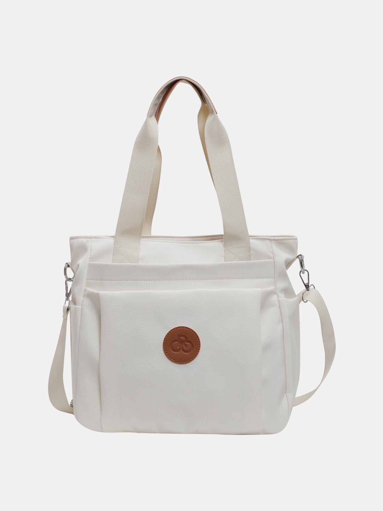 Nylon Solid Color Tote Bag